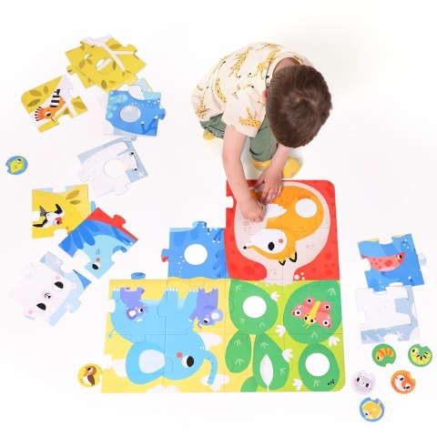 Układanka Duuuże puzzle z dziurką - Zwierzęta Układanka Duuuże puzzle z dziurką - Zwierzęta