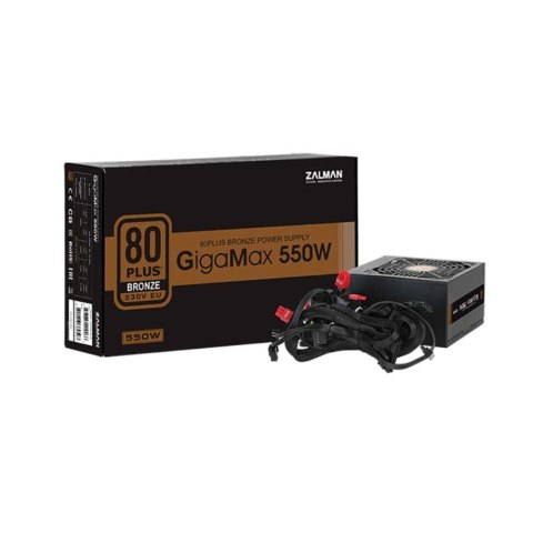 Zasilacz GigaMax 550W 80+ BRONZE EU ZM550-GVII Zasilacz GigaMax 550W 80+ BRONZE EU ZM550-GVII