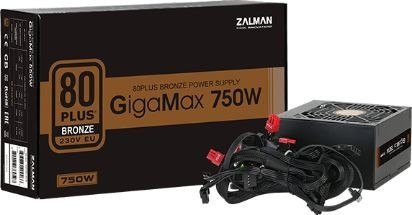 Zasilacz GigaMax 750W 80+ BRONZE EU ZM750-GVII Zasilacz GigaMax 750W 80+ BRONZE EU ZM750-GVII