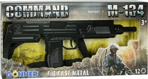 Karabin maszynowy metalowy 12 naboi Gonher Karabin maszynowy metalowy 12 naboi Gonher
