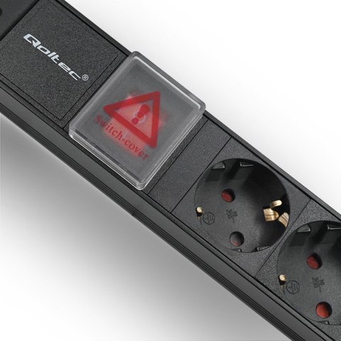 Listwa zasilająca do szafy RACK 1U | 16A | PDU | 6xSCHUKO | 2m Listwa zasilająca do szafy RACK 1U | 16A | PDU | 6xSCHUKO | 2m