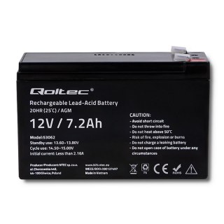 Akumulator AGM 12V | 7.2Ah | max. 108A