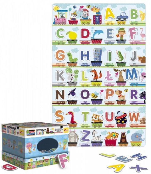 Gra Montessori Dotykowy alfabet Gra Montessori Dotykowy alfabet