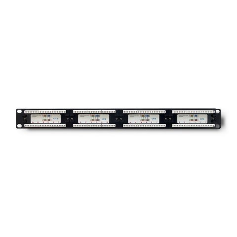 Patch panel RACK | 24 porty | kat.6 UTP | Czarny Patch panel RACK | 24 porty | kat.6 UTP | Czarny