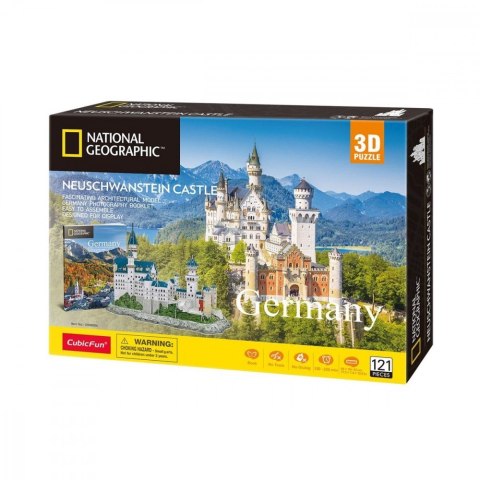 Puzzle 3D Zamek Neuschwanstein National Geographic Puzzle 3D Zamek Neuschwanstein National Geographic