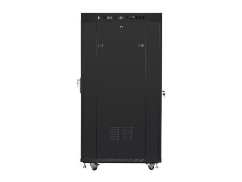 Szafa instalacyjna rack stojąca 19 27U 600x800 czarna, drzwi perforowane LCD (Flat Pack) Szafa instalacyjna rack stojąca 19 27U 600x800 czarna, drzwi perforowane LCD (Flat Pack)