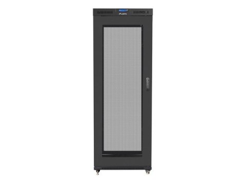 Szafa instalacyjna rack stojąca 19 42U 800x1000 czarna, drzwi perforowane LCD (Flat pack) Szafa instalacyjna rack stojąca 19 42U 800x1000 czarna, drzwi perforowane LCD (Flat pack)