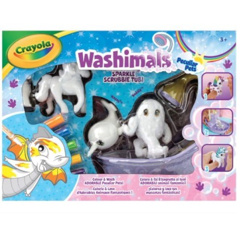 Zestaw kreatywny Figurki baśniowe zwierzątka do kolorowania Washimals Zestaw kreatywny Figurki baśniowe zwierzątka do kolorowania Washimals