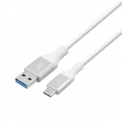 Kabel USB 3.0 - USB C 2m PREMIUM 3A biały TPE Kabel USB 3.0 - USB C 2m PREMIUM 3A biały TPE