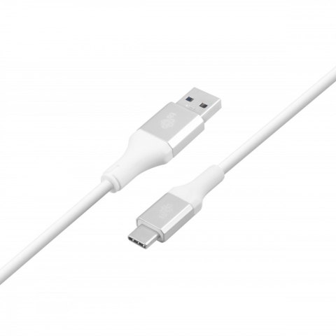 Kabel USB 3.0 - USB C 2m PREMIUM 3A biały TPE Kabel USB 3.0 - USB C 2m PREMIUM 3A biały TPE