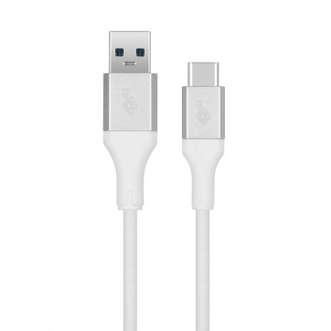 Kabel USB 3.0 - USB C 2m PREMIUM 3A biały TPE Kabel USB 3.0 - USB C 2m PREMIUM 3A biały TPE