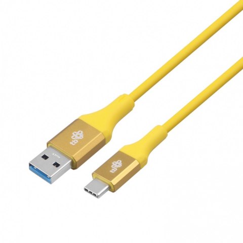 Kabel USB 3.0 - USB C 2m PREMIUM 3A żółty TPE Kabel USB 3.0 - USB C 2m PREMIUM 3A żółty TPE