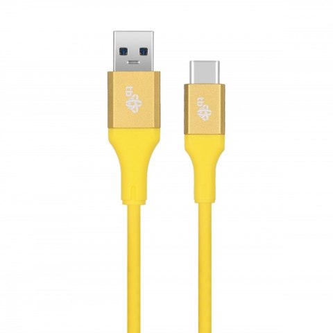 Kabel USB 3.0 - USB C 2m PREMIUM 3A żółty TPE Kabel USB 3.0 - USB C 2m PREMIUM 3A żółty TPE