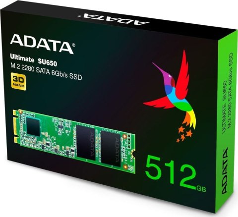 Dysk SSD Ultimate SU650 512GB M.2 TLC 3D 2280 SATA Dysk SSD Ultimate SU650 512GB M.2 TLC 3D 2280 SATA