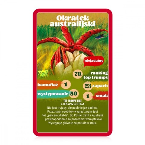 Gra karciana Top Trumps Grzybobranie Gra karciana Top Trumps Grzybobranie