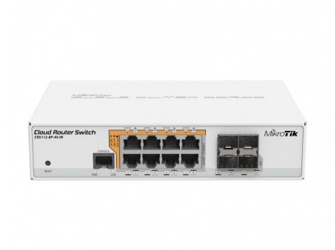 Przełącznik 8xGbE 4 xSFP PoE CRS112-8P-4S-IN Przełącznik 8xGbE 4 xSFP PoE CRS112-8P-4S-IN