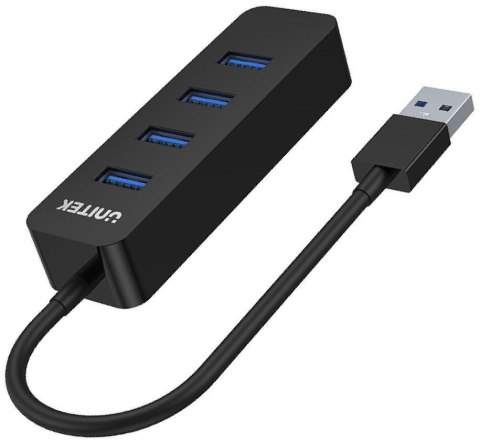 Hub USB Unitek H1117A, 4 porty, USB-C, USB 3.1, aktywny, 10W