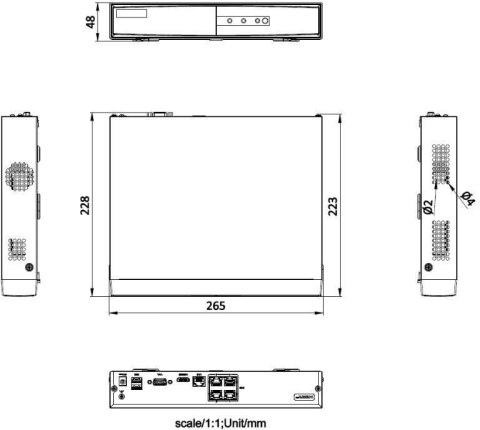 Rejestrator IP HIKVISION DS-7104NI-Q1/4P/M(D) PL