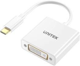 Adapter Unitek USB-C na DVI 1080P@60Hz biały 15cm
