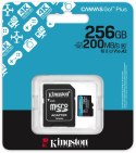Karta pamięci microSD 256GB Kingston CanvasGo! Plus 200MB/s A2 U3 V30 + adapter