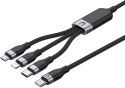 Unitek przewód ładujący USB 3 w 1 czarny