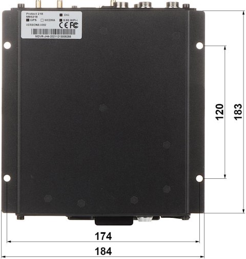 Rejestrator mobilny AHD, PAL, IP PROTECT-218 4 kanały