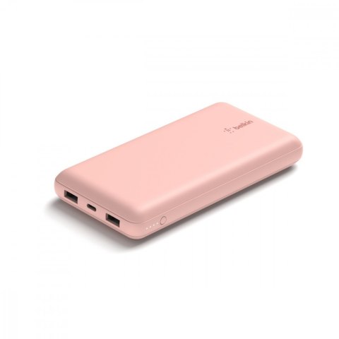 PowerBank 20 000mAh 15W USB-A/USB-C różowe złoto PowerBank 20 000mAh 15W USB-A/USB-C różowe złoto