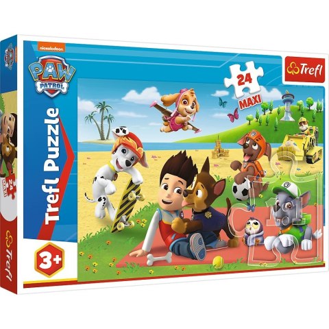 Puzzle 24 elementy MAXI Zabawa na kocu Psi Patrol Puzzle 24 elementy MAXI Zabawa na kocu Psi Patrol