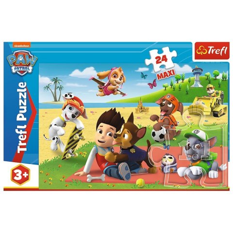 Puzzle 24 elementy MAXI Zabawa na kocu Psi Patrol Puzzle 24 elementy MAXI Zabawa na kocu Psi Patrol