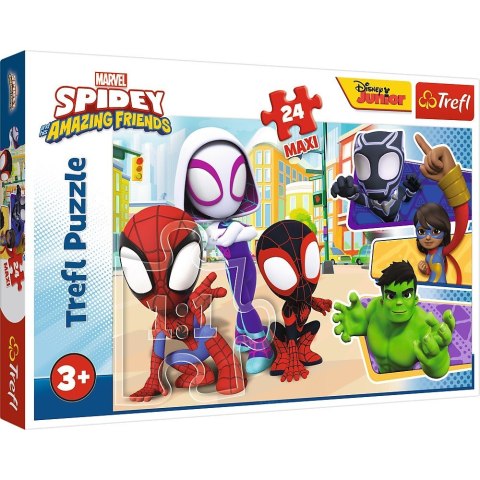 Puzzle 24 maxi Spidey i przyjaciele Spiderman Puzzle 24 maxi Spidey i przyjaciele Spiderman