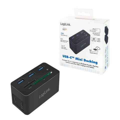 Stacja dokująca USB-C do laptopa, 4K/PD/RJ45