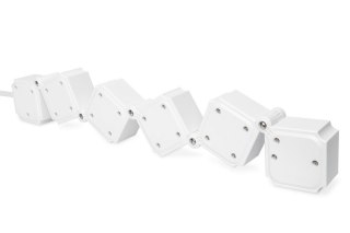 Elastyczna listwa zasilająca biurowa 4 gniazdowa z 2 złączami USB