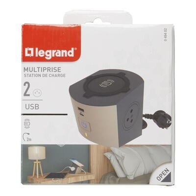 Przedłużacz 2x2P+Z Indukcja+USB A/C Przedłużacz 2x2P+Z Indukcja+USB A/C