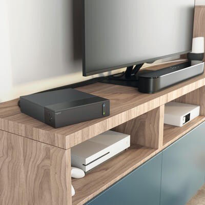 Przedłużacz TV ochron 4x2P+Z + 4x2P 2m czarny Przedłużacz TV ochron 4x2P+Z + 4x2P 2m czarny