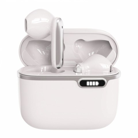 Słuchawki Bluetooth z HQ mikrofonem TWS (USB-C) Białe Słuchawki Bluetooth z HQ mikrofonem TWS (USB-C) Białe