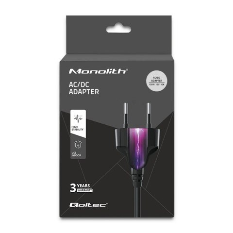 Zasilacz desktopowy 120W | 12V | 10A | 5.5*2.5 | + kabel zasilający