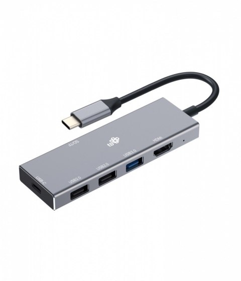 Adapter HUB USB C 7w1 - HDMI, USBx3, PD, SD/TF Adapter HUB USB C 7w1 - HDMI, USBx3, PD, SD/TF