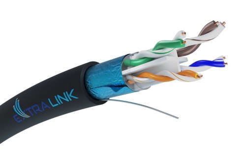 Kabel sieciowy CAT6 FTP zewnętrzny żelowany 305m Kabel sieciowy CAT6 FTP zewnętrzny żelowany 305m