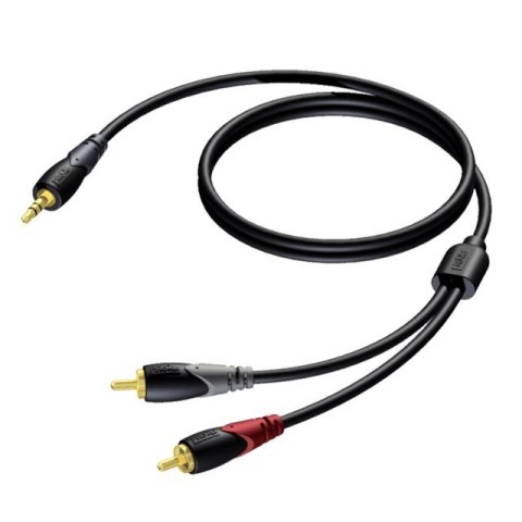 Kabel 3,5 mm Jack Męski Stereo - 2x RCA/Cinch Męski 5 m - CLA711/5 Kabel 3,5 mm Jack Męski Stereo - 2x RCA/Cinch Męski 5 m - CLA711/5