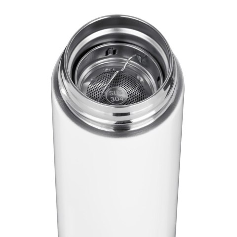Butelka termiczna LED TB2311 mat 450 ml Biała Butelka termiczna LED TB2311 mat 450 ml Biała
