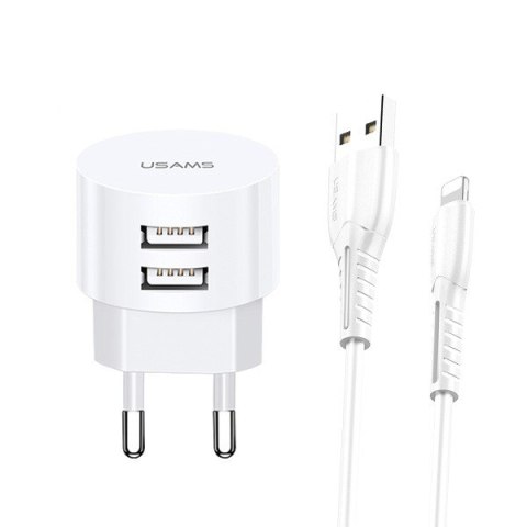 Ładowarka sieciowa T20 2xUSB 2,1A Lightning Ładowarka sieciowa T20 2xUSB 2,1A Lightning