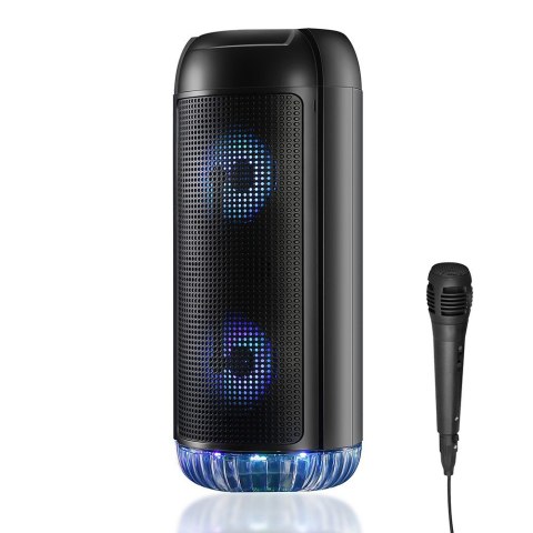 Głośnik PARTYBOX UNI BT MT3174 Bluetooth 5.0/Karaoke/FM/MP3/MicroSD/USB/AUX/LED/RMS 30W/PMPO 750W Głośnik PARTYBOX UNI BT MT3174 Bluetooth 5.0/Karaoke/FM/MP3/MicroSD/USB/AUX/LED/RMS 30W/PMPO 750W