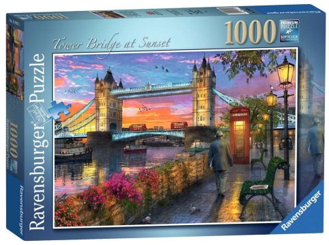 Puzzle 1000 elementów Zachód słońca nad Tower Bridge Puzzle 1000 elementów Zachód słońca nad Tower Bridge