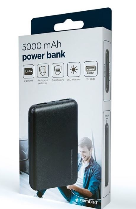 PowerBank 5000 mAh czarny PowerBank 5000 mAh czarny